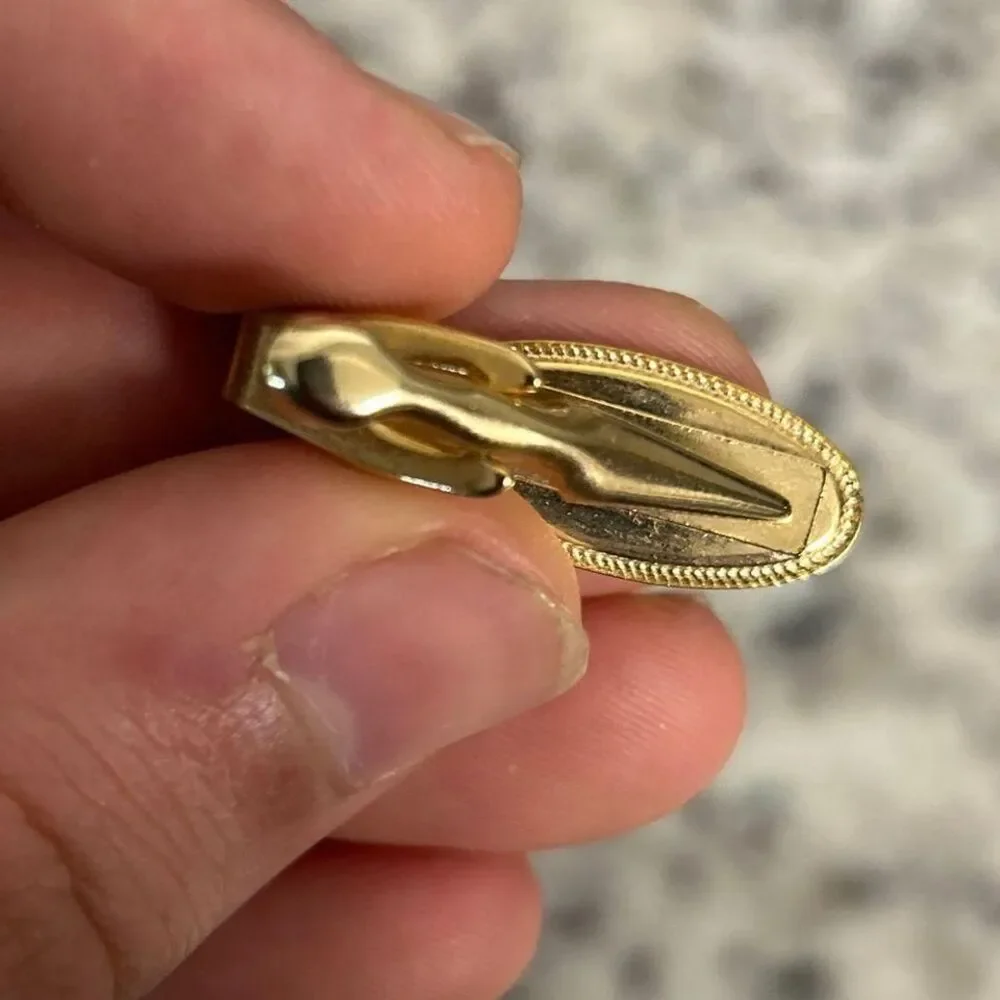 Tie Clip‎ Union Trucker Award Gold Tone H1